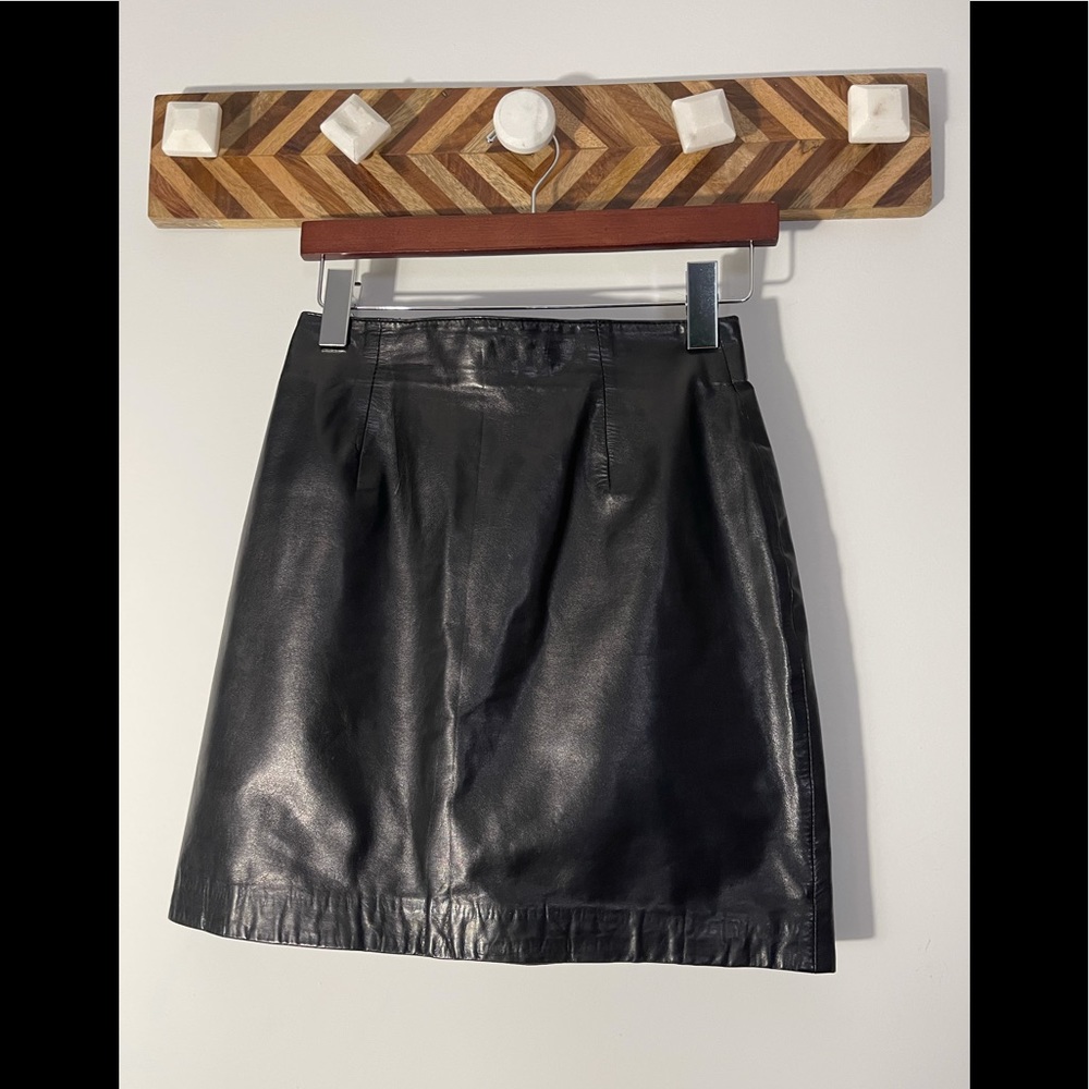Tannery West genuine leather skirt